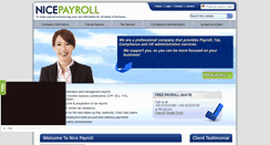 Desktop Screenshot of nicepayroll.com